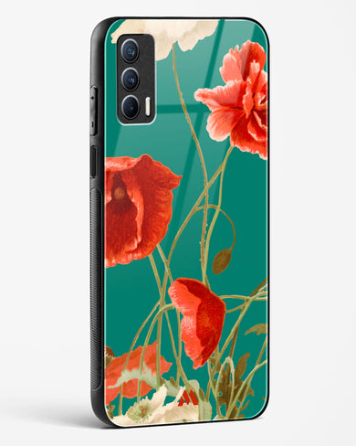 Vintage Poppy Field Glass Case Phone Cover (Realme)