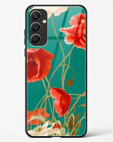 Vintage Poppy Field Glass Case Phone Cover (Samsung)