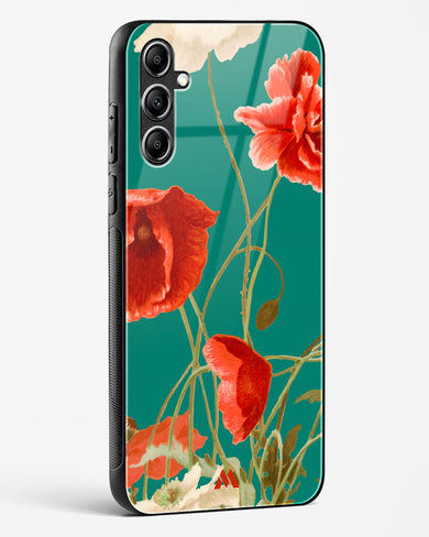 Vintage Poppy Field Glass Case Phone Cover (Samsung)