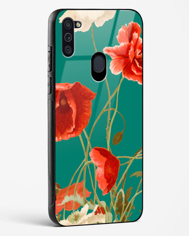 Vintage Poppy Field Glass Case Phone Cover (Samsung)