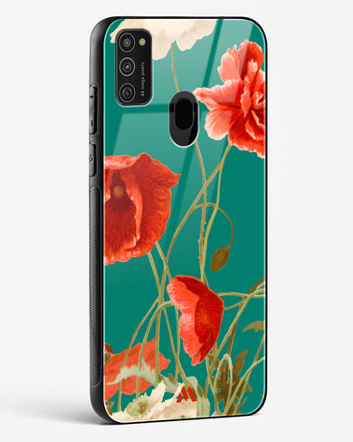 Vintage Poppy Field Glass Case Phone Cover (Samsung)