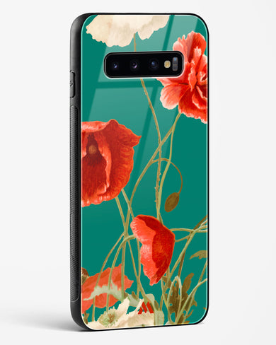 Vintage Poppy Field Glass Case Phone Cover (Samsung)