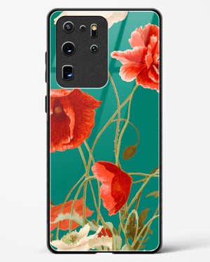 Vintage Poppy Field Glass Case Phone Cover (Samsung)
