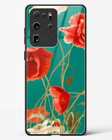 Vintage Poppy Field Glass Case Phone Cover (Samsung)
