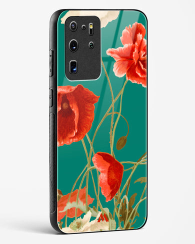 Vintage Poppy Field Glass Case Phone Cover-(Samsung)