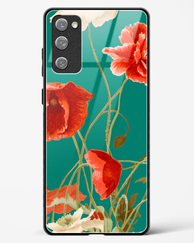 Vintage Poppy Field Glass Case Phone Cover (Samsung)