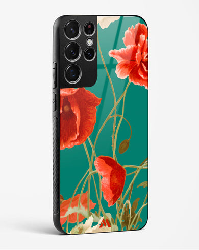Vintage Poppy Field Glass Case Phone Cover (Samsung)