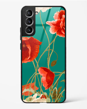 Vintage Poppy Field Glass Case Phone Cover (Samsung)