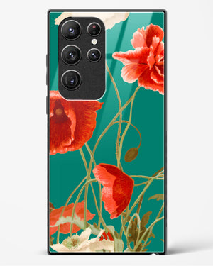 Vintage Poppy Field Glass Case Phone Cover (Samsung)