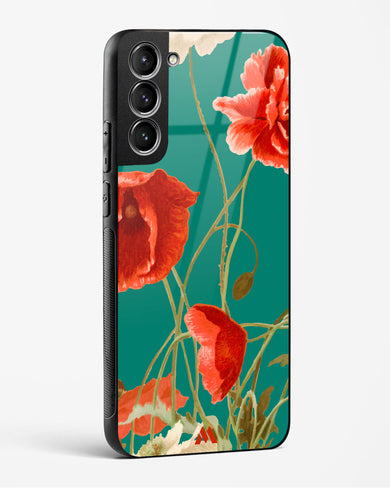 Vintage Poppy Field Glass Case Phone Cover (Samsung)