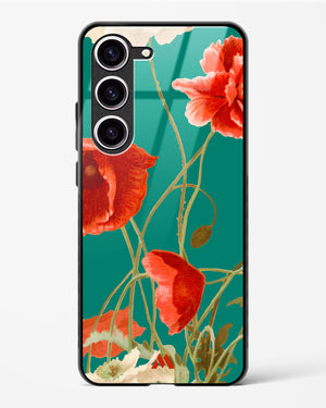 Vintage Poppy Field Glass Case Phone Cover (Samsung)