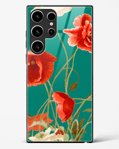 Vintage Poppy Field Glass Case Phone Cover (Samsung)