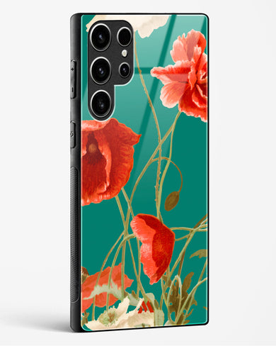 Vintage Poppy Field Glass Case Phone Cover (Samsung)
