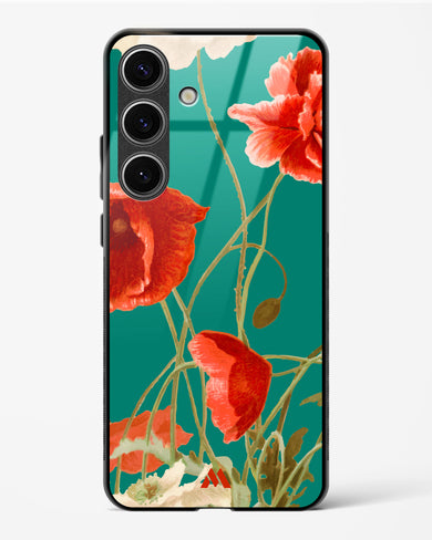 Vintage Poppy Field Glass Case Phone Cover (Samsung)