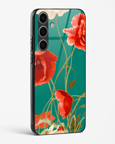 Vintage Poppy Field Glass Case Phone Cover (Samsung)