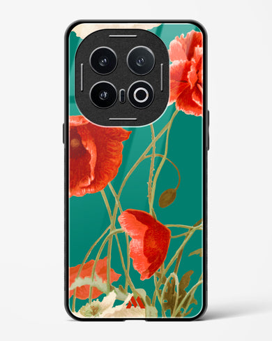 Vintage Poppy Field Glass Case Phone Cover (Vivo)