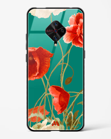 Vintage Poppy Field Glass Case Phone Cover (Vivo)