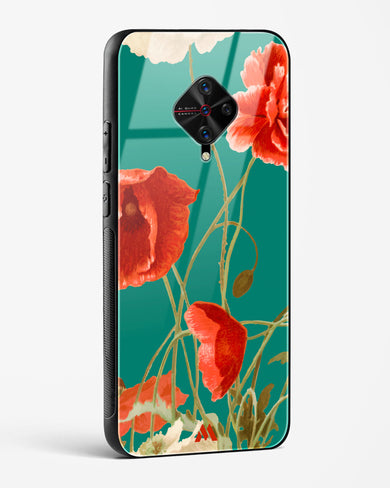 Vintage Poppy Field Glass Case Phone Cover (Vivo)