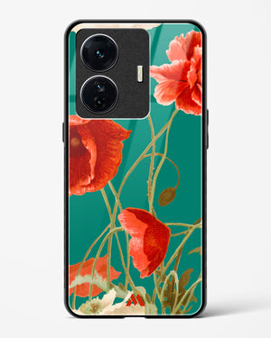 Vintage Poppy Field Glass Case Phone Cover (Vivo)