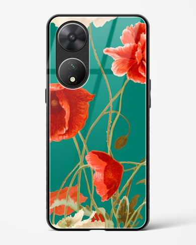 Vintage Poppy Field Glass Case Phone Cover (Vivo)