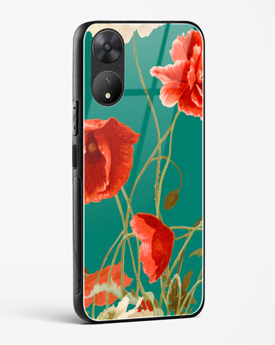 Vintage Poppy Field Glass Case Phone Cover (Vivo)