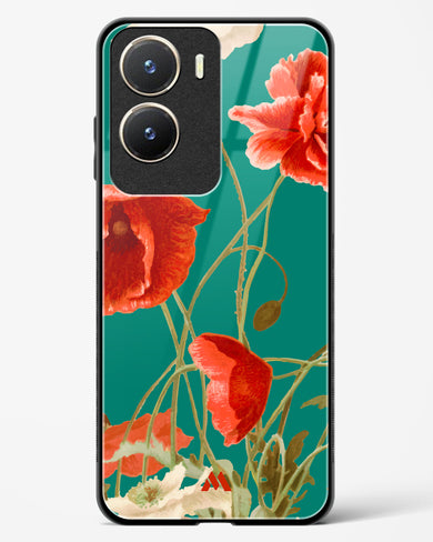 Vintage Poppy Field Glass Case Phone Cover (Vivo)