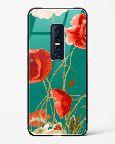 Vintage Poppy Field Glass Case Phone Cover (Vivo)
