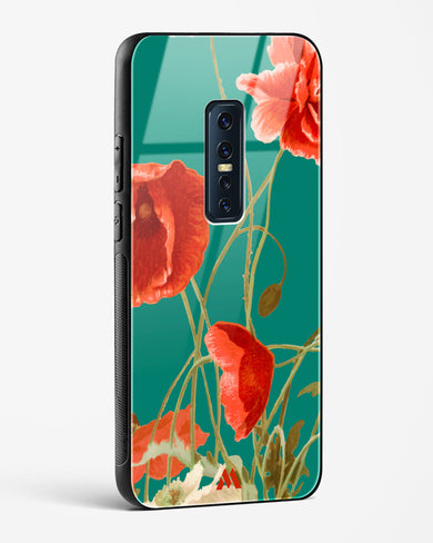 Vintage Poppy Field Glass Case Phone Cover (Vivo)