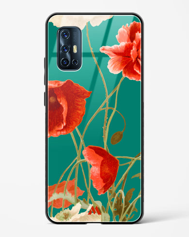 Vintage Poppy Field Glass Case Phone Cover (Vivo)