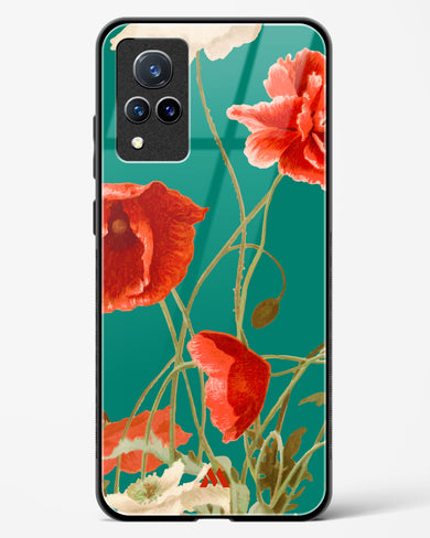 Vintage Poppy Field Glass Case Phone Cover (Vivo)