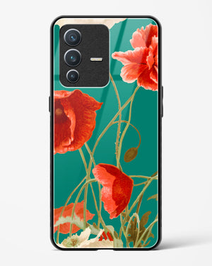 Vintage Poppy Field Glass Case Phone Cover (Vivo)