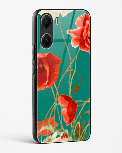 Vintage Poppy Field Glass Case Phone Cover (Vivo)