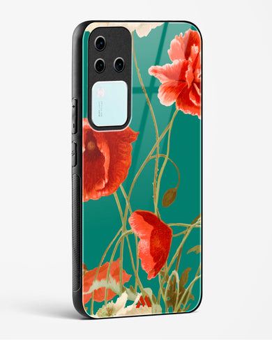 Vintage Poppy Field Glass Case Phone Cover (Vivo)