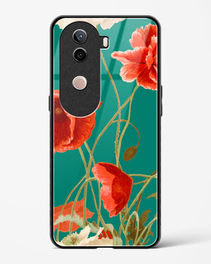 Vintage Poppy Field Glass Case Phone Cover (Vivo)