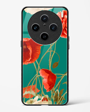 Vintage Poppy Field Glass Case Phone Cover (Vivo)