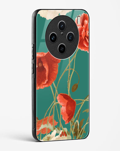 Vintage Poppy Field Glass Case Phone Cover (Vivo)