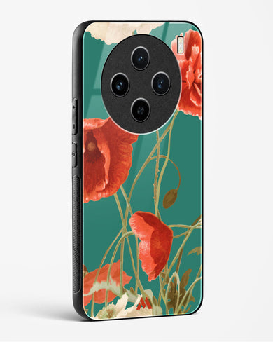 Vintage Poppy Field Glass Case Phone Cover (Vivo)