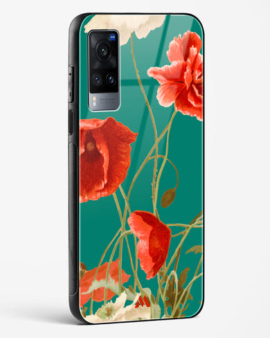 Vintage Poppy Field Glass Case Phone Cover (Vivo)