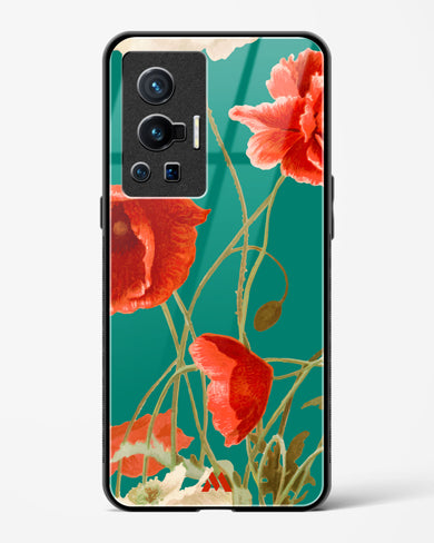 Vintage Poppy Field Glass Case Phone Cover (Vivo)