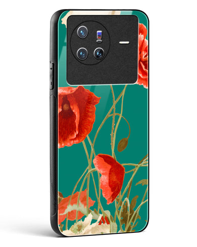 Vintage Poppy Field Glass Case Phone Cover (Vivo)