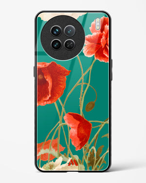 Vintage Poppy Field Glass Case Phone Cover (Vivo)