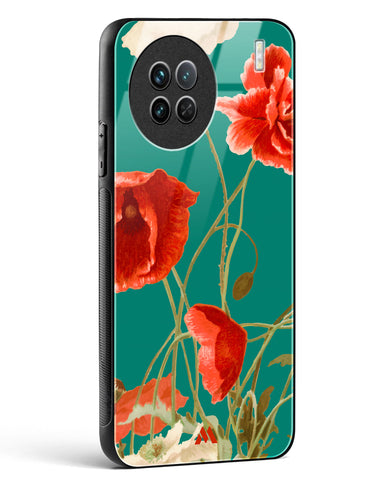 Vintage Poppy Field Glass Case Phone Cover (Vivo)