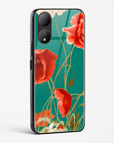 Vintage Poppy Field Glass Case Phone Cover (Vivo)