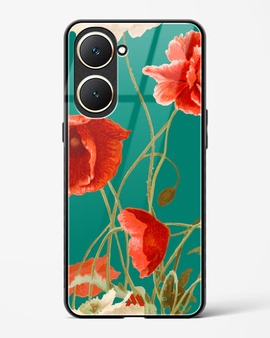 Vintage Poppy Field Glass Case Phone Cover (Vivo)
