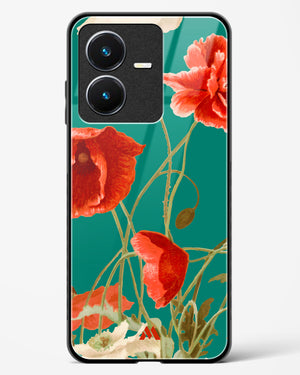 Vintage Poppy Field Glass Case Phone Cover (Vivo)