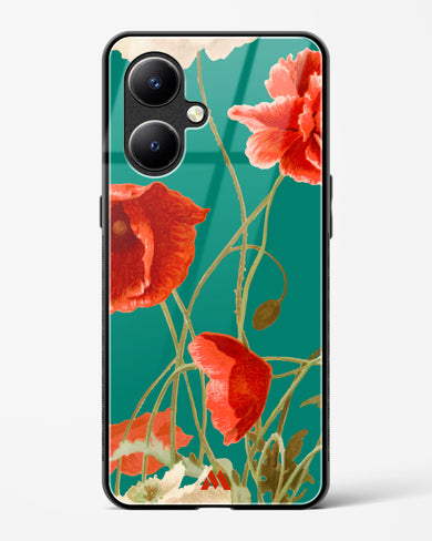 Vintage Poppy Field Glass Case Phone Cover-(Vivo)