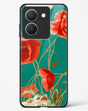 Vintage Poppy Field Glass Case Phone Cover (Vivo)