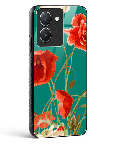 Vintage Poppy Field Glass Case Phone Cover-(Vivo)
