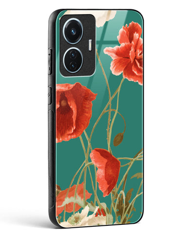 Vintage Poppy Field Glass Case Phone Cover (Vivo)