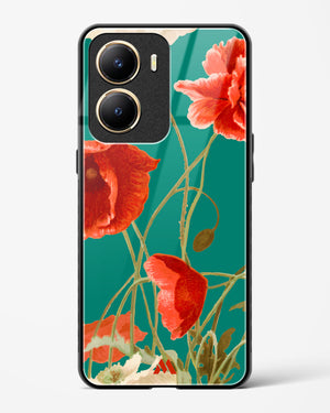 Vintage Poppy Field Glass Case Phone Cover (Vivo)